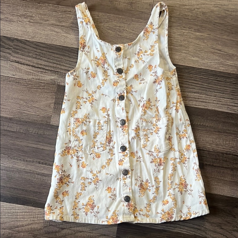 Floral Sleeveless Dress with Pockets